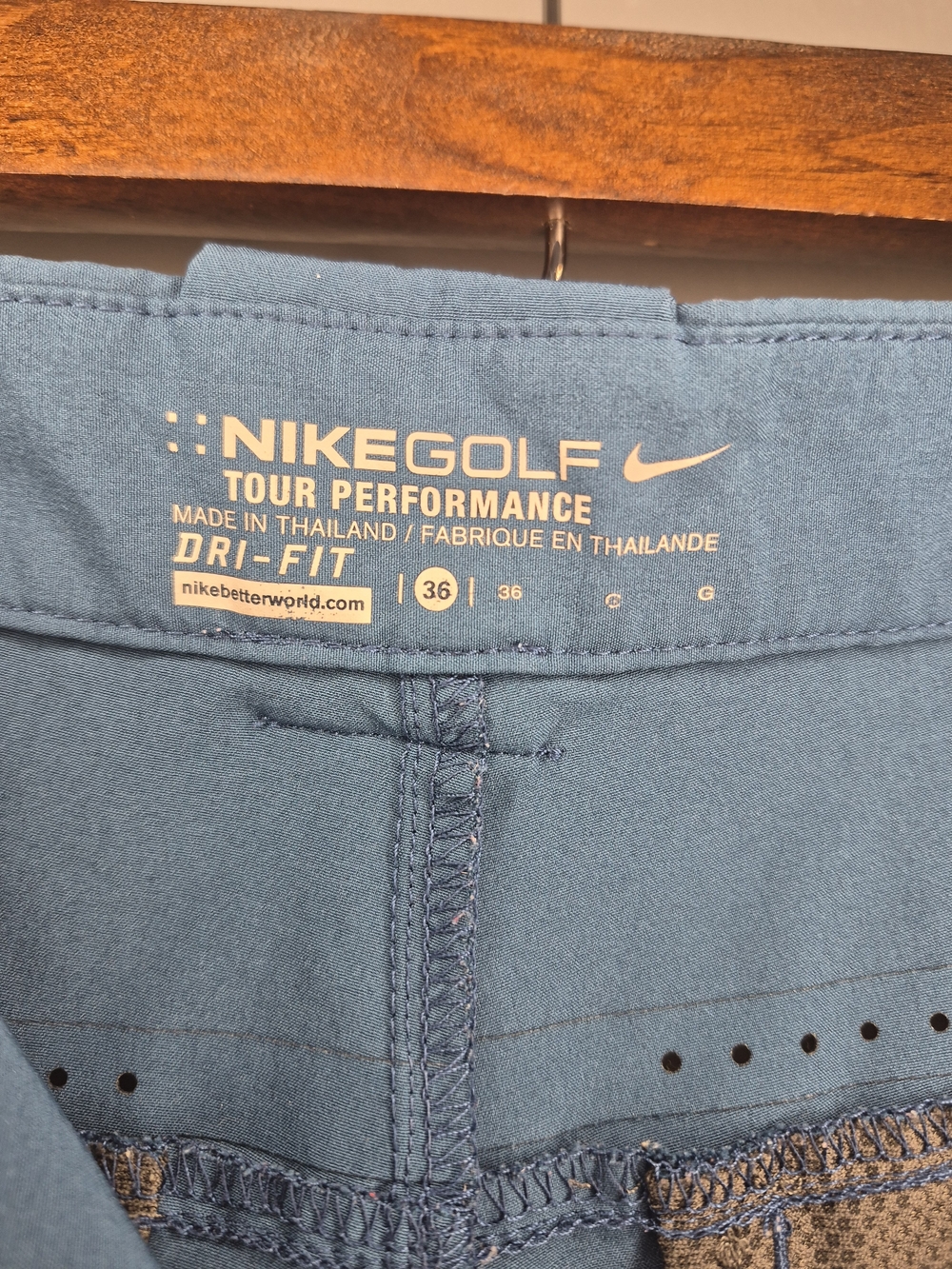 Nike Men's Blue Golf Shorts Tour Performance - Picture 5 of 7